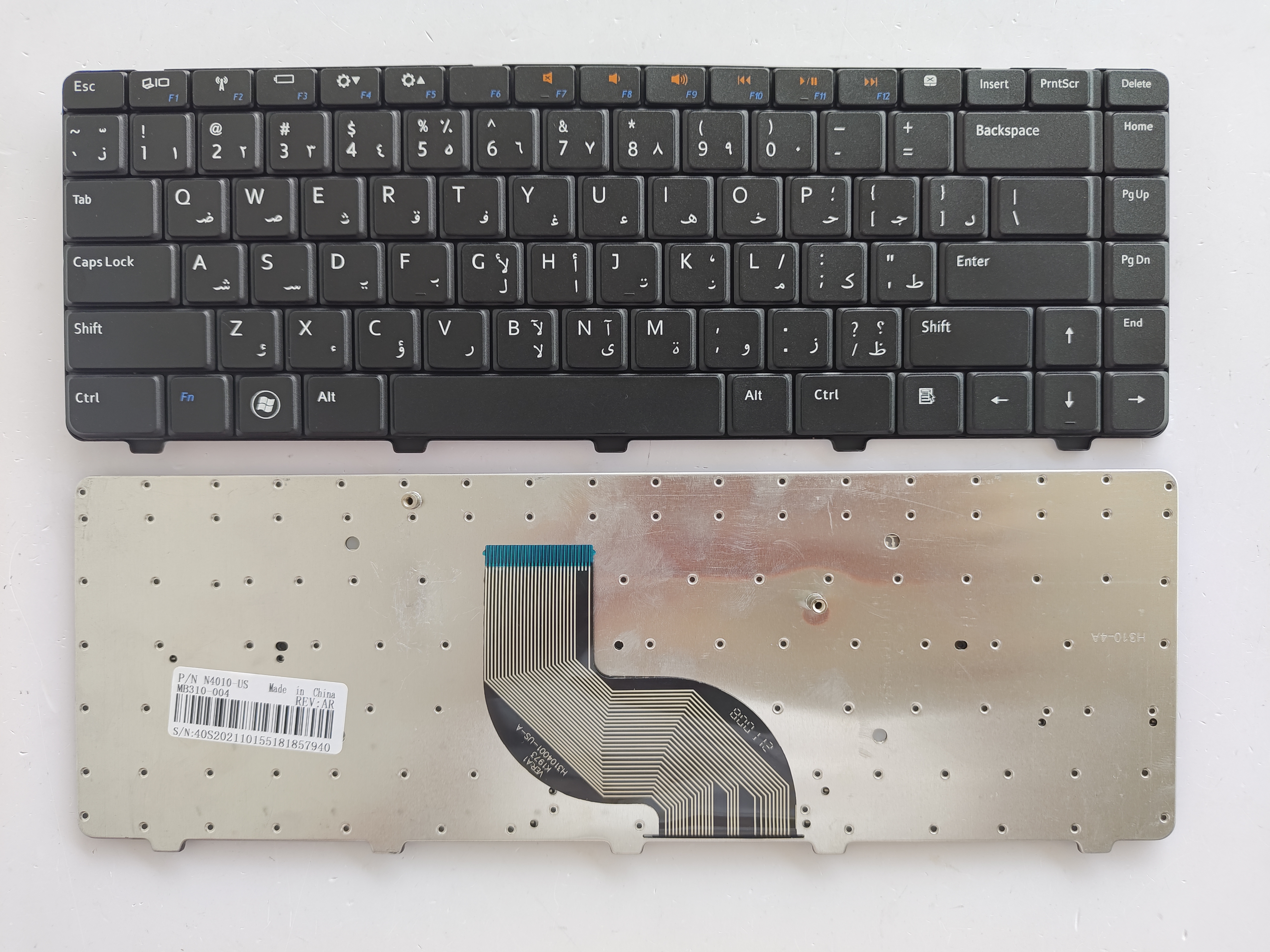 Picture of New Replacement Laptop Keyboard For DELL N4010 BLACK (OEM) AR Layout